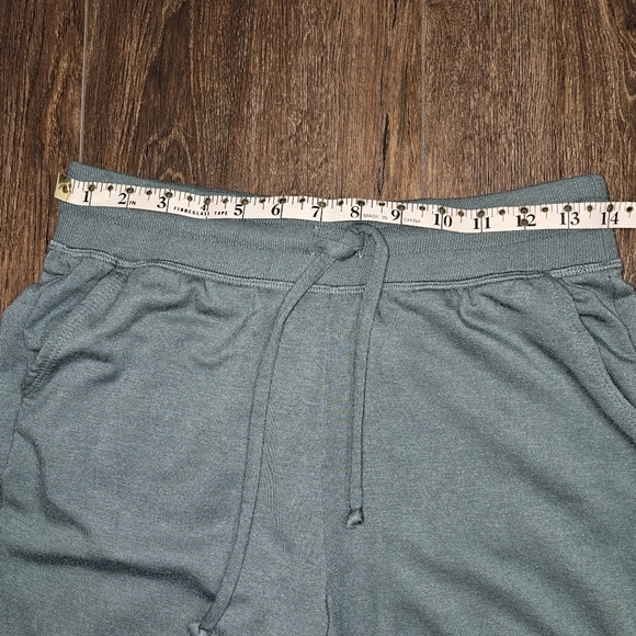 Beyond Yoga Weekend Sweatpants Sz S Teal Drawstring Comfort - Picture 7 of 12
